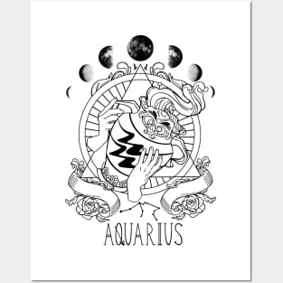 Zodiac Aquarius Posters and Art